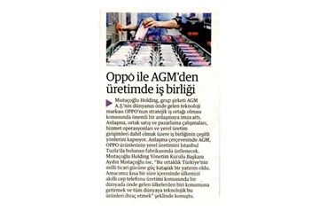 OPPO İLE AGM'DEN ÜRETİMDE İŞ BİRLİĞİ